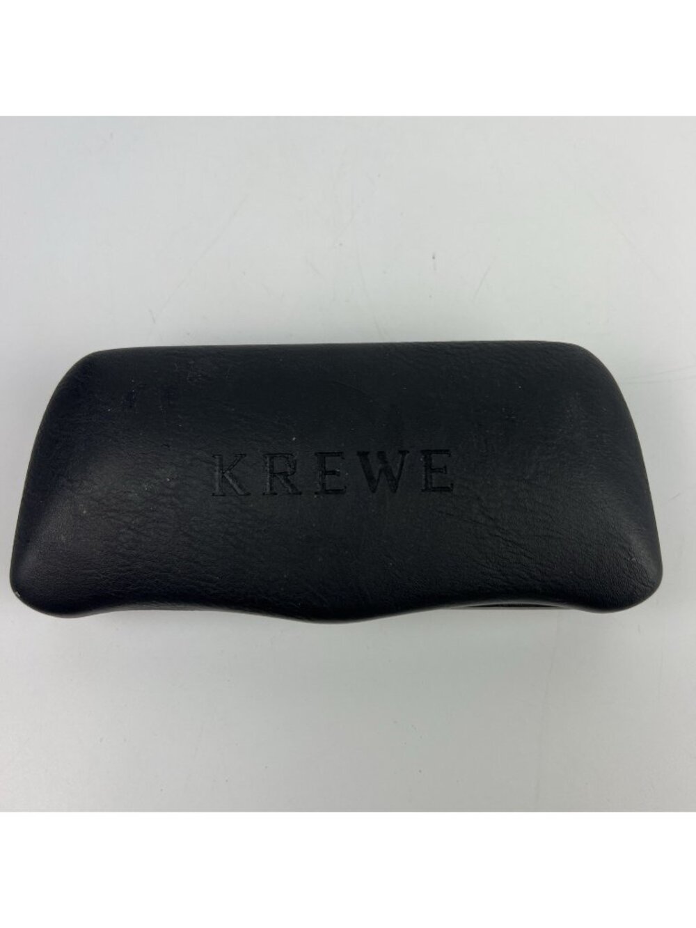 Krewe Sunglasses Case Black w/ Green Interior Hard Clamshell
